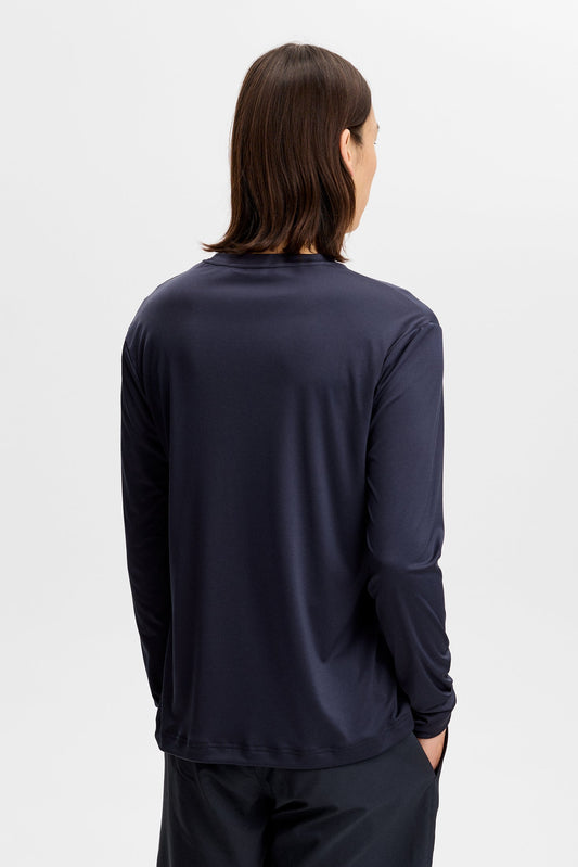Ade T-Shirt Langarm / Marine