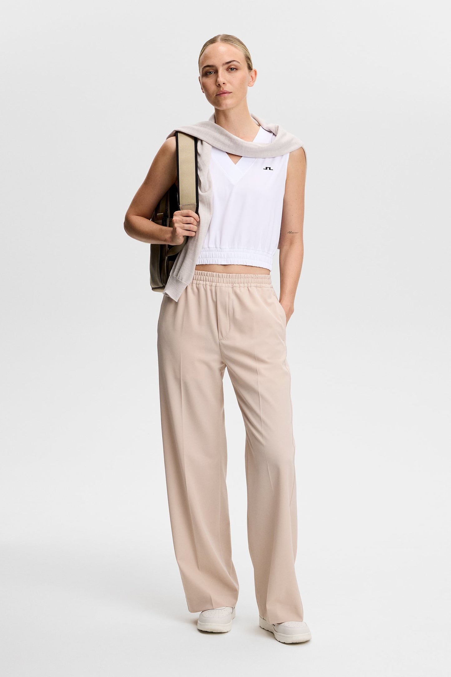 Liny ärmelloses Top / Weiß