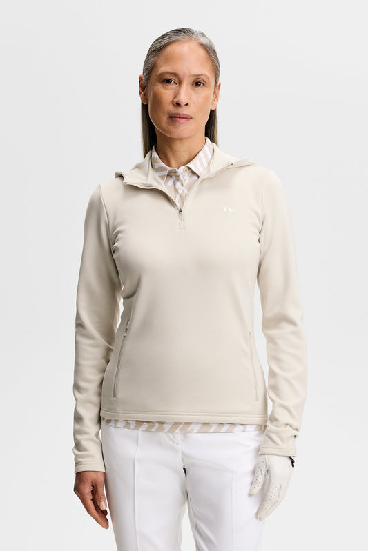 Aerielle Quarter Zip Hoodie / Moonbeam