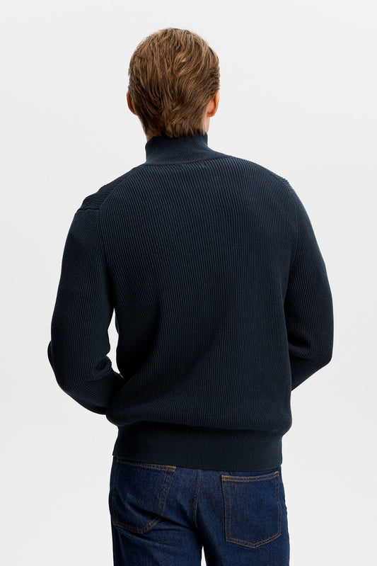 Alexis Full Zip Cardigan / Marine
