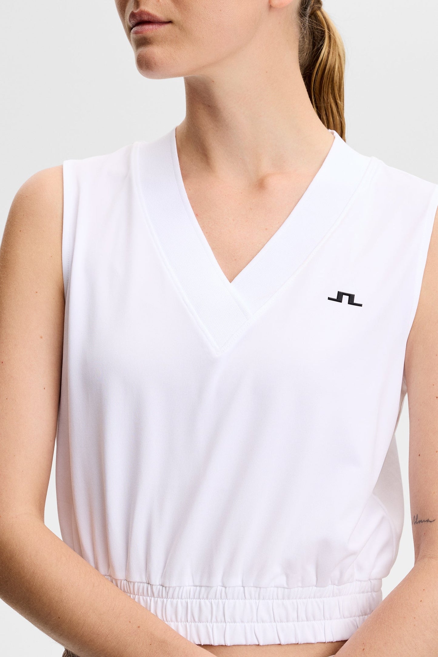 Liny ärmelloses Top / Weiß