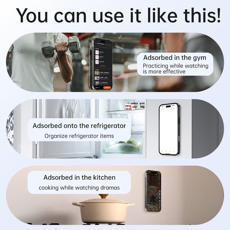 2-in-1 magnetische Ständerhülle mit Objektivfilmschutz für iPhone 16