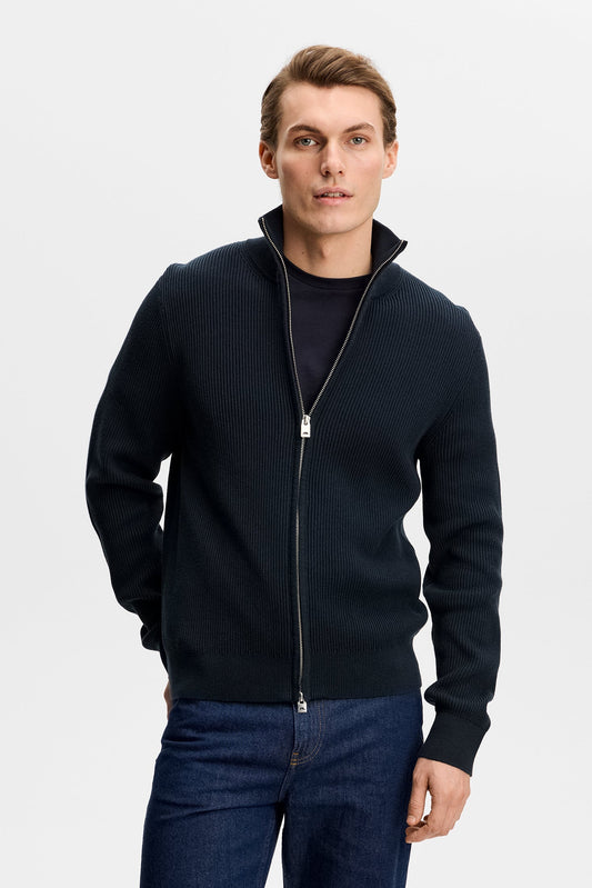 Alexis Full Zip Cardigan / Marine