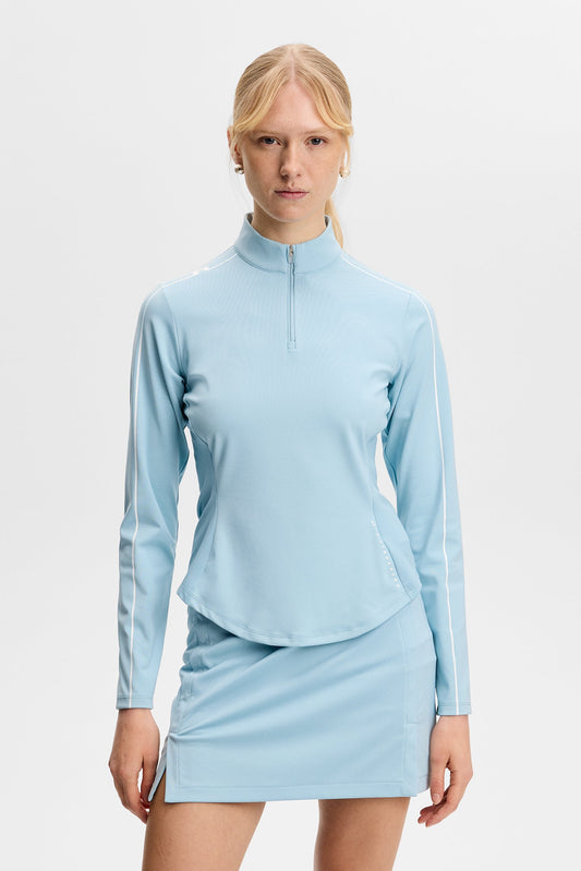 Adiola Quarter Zip Mid Layer / Vergissmeinnicht