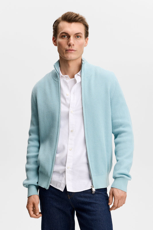 Alexis Full Zip Cardigan / Vergissmeinnicht