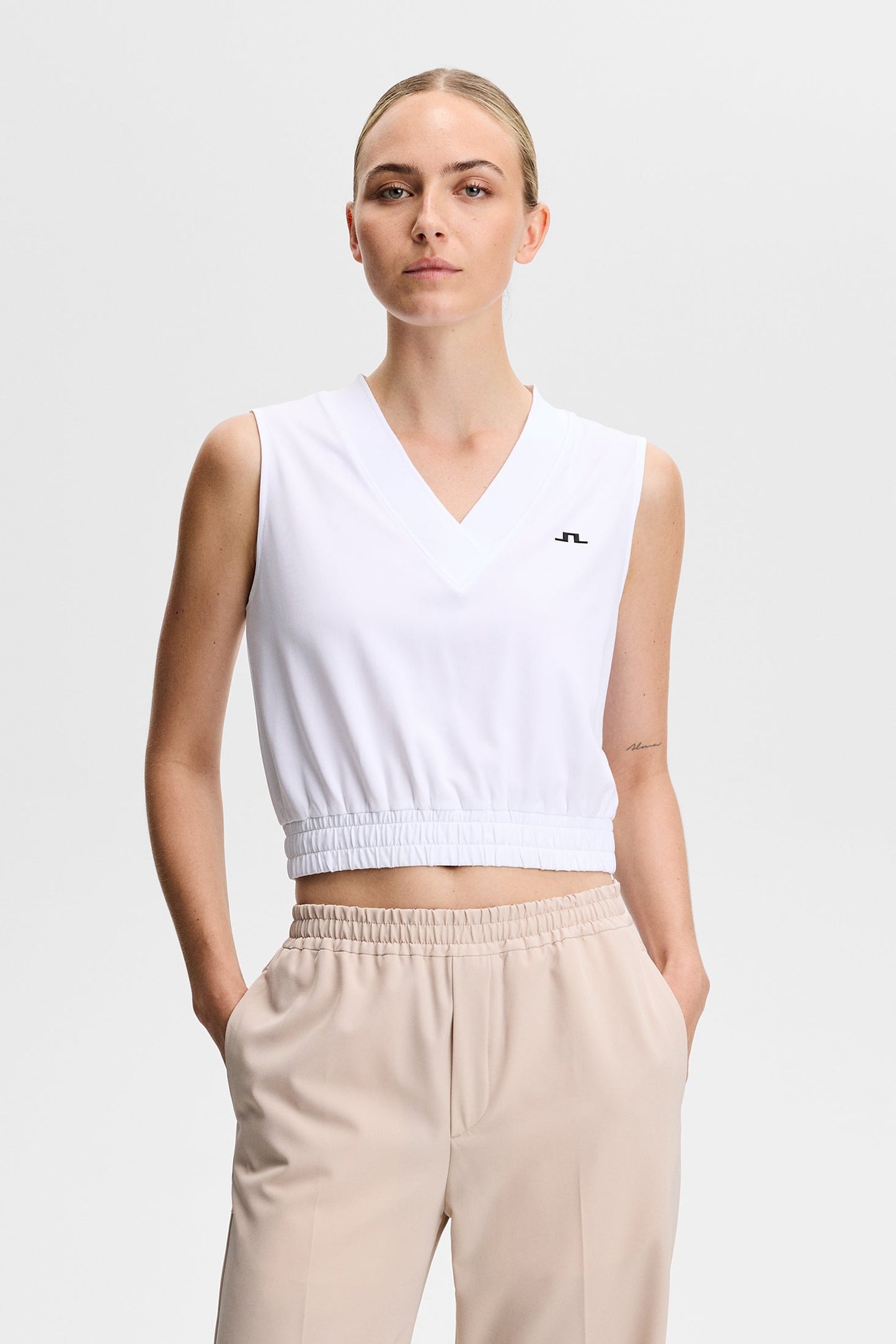 Liny ärmelloses Top / Weiß