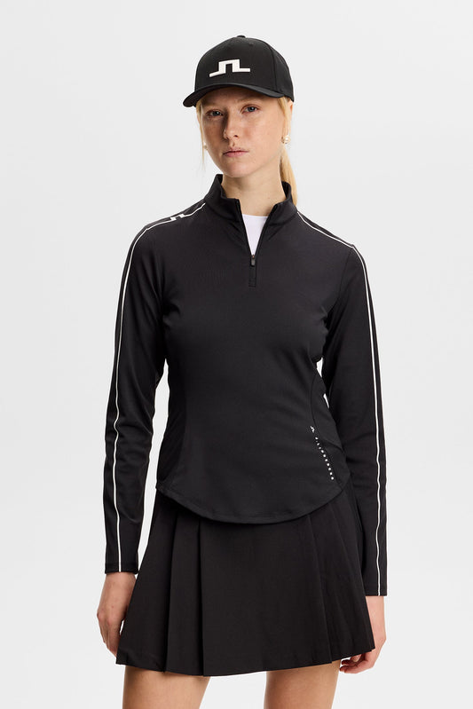 Adiola Quarter-Zip Midlayer / Schwarz