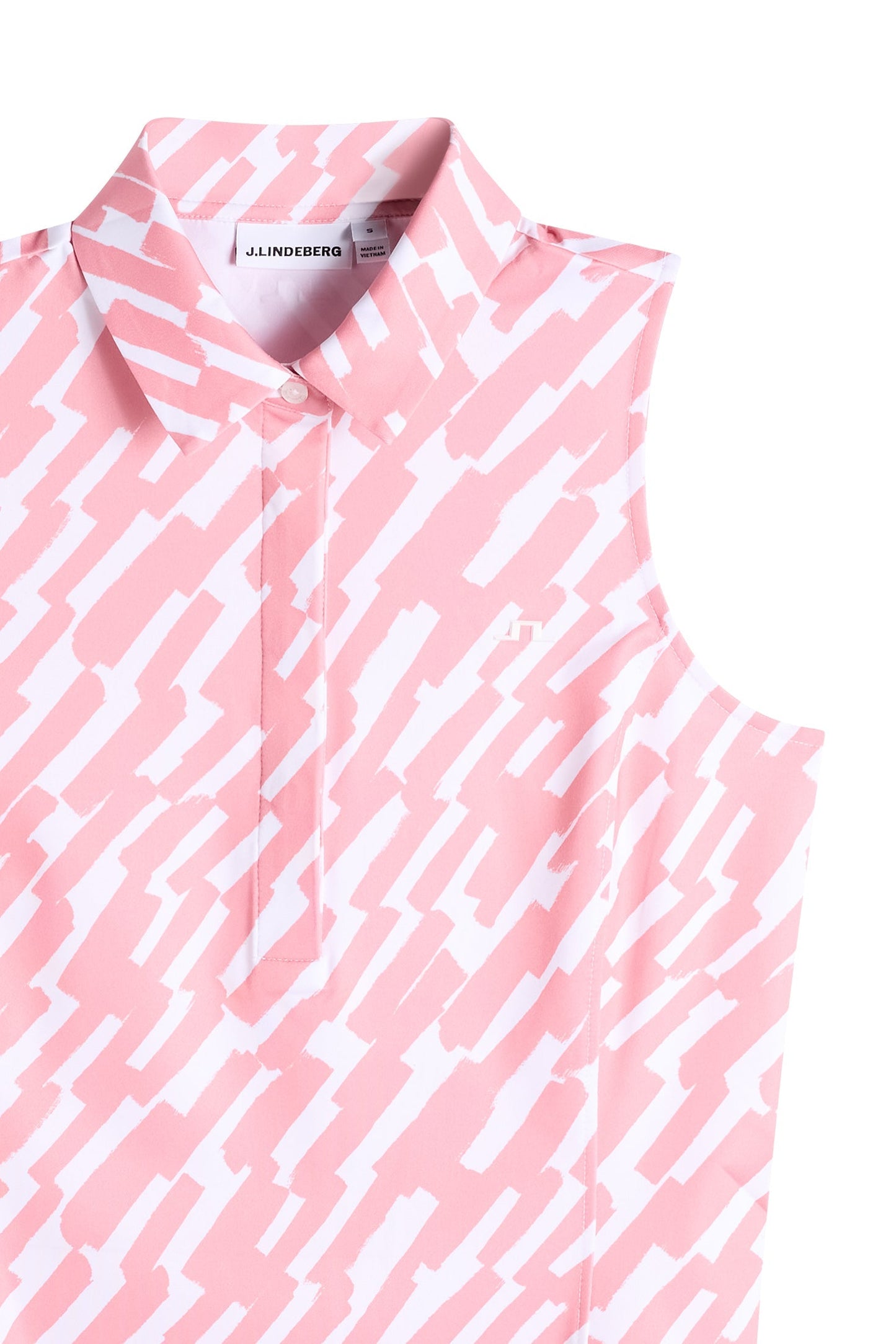 Ärmelloses Poloshirt Dena Print / Oak Flamingo M