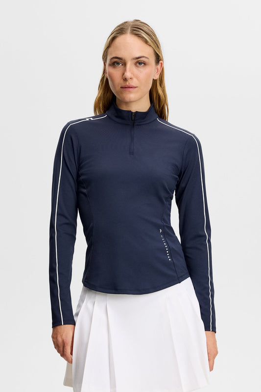 Adiola Quarter Zip Mid Layer / Marine