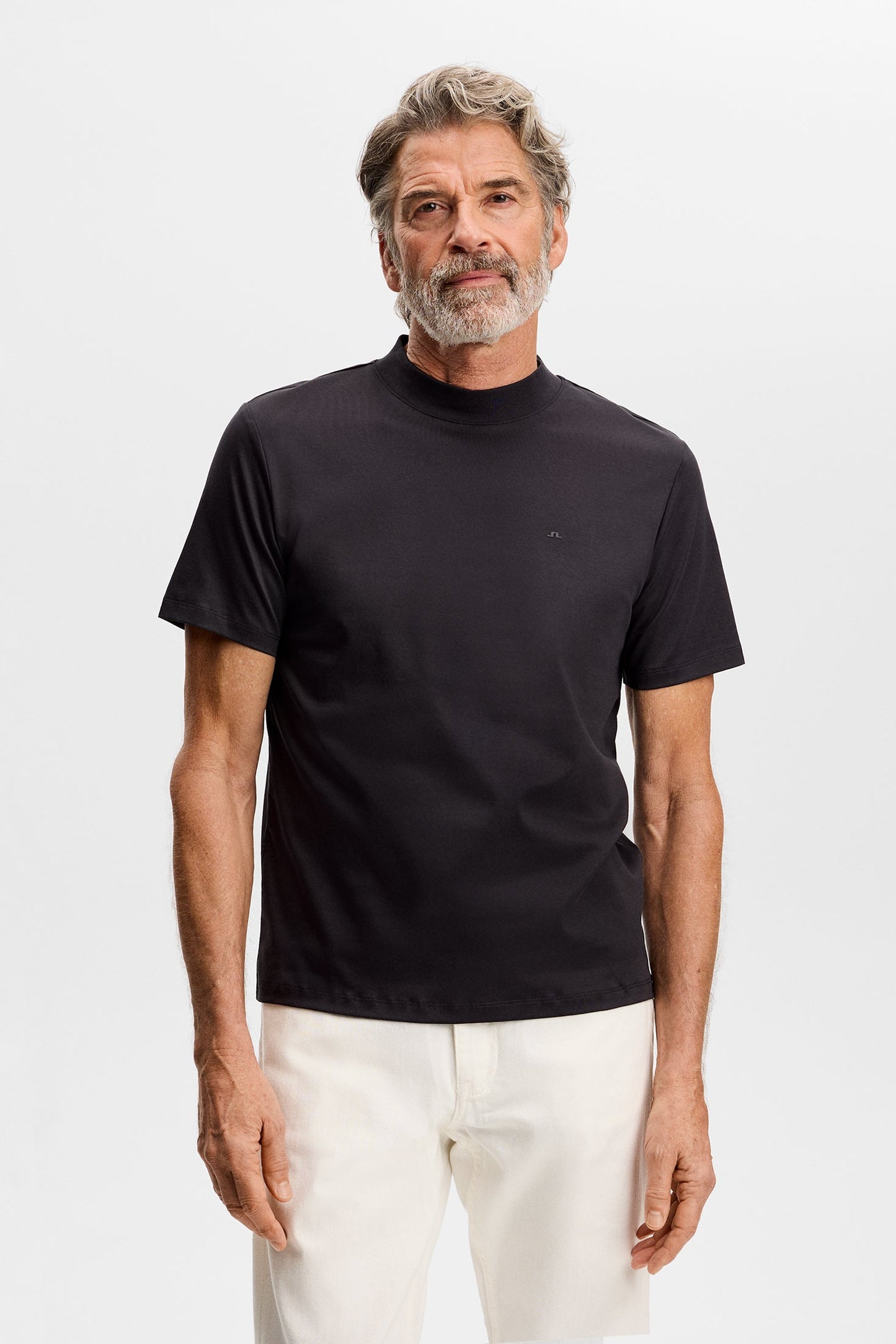 Ace Mock-Neck-T-Shirt / Schwarz