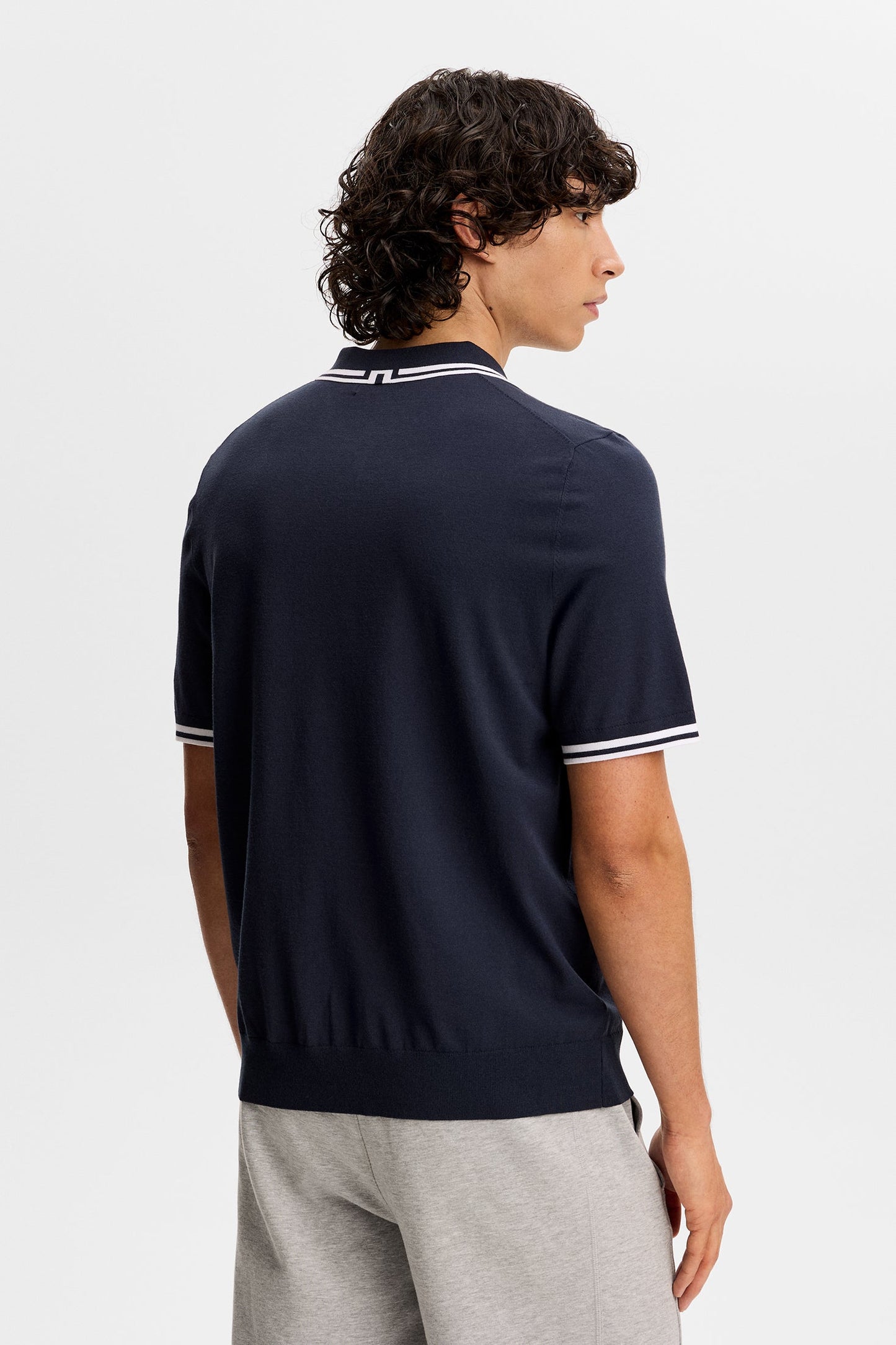 Ramon Strickpolo Kurzarm / Navy