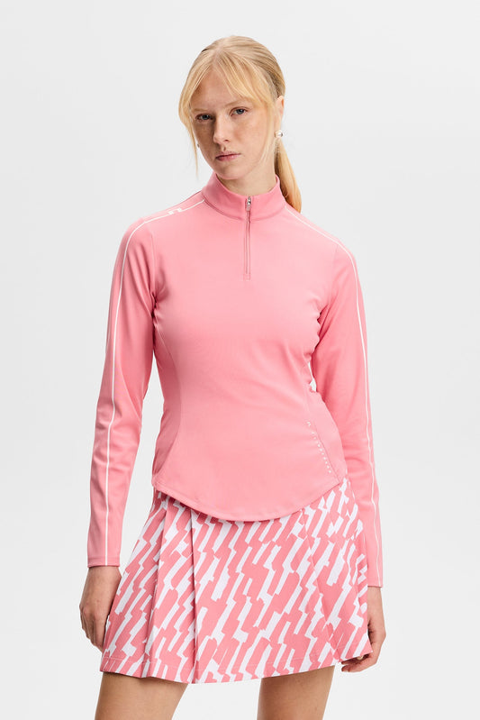 Adiola Quarter-Zip Mid Layer / Flamingo Plume
