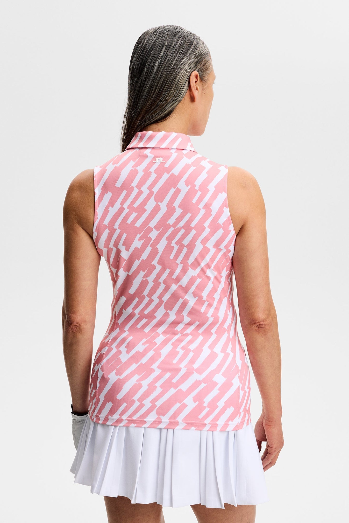 Ärmelloses Poloshirt Dena Print / Oak Flamingo M
