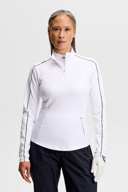 Adiola Quarter Zip Mid Layer / Weiß